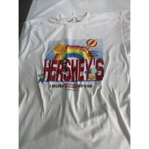 hershey childrens miracle network 1992 T-shirt Mens Small/medium Missing Tag
